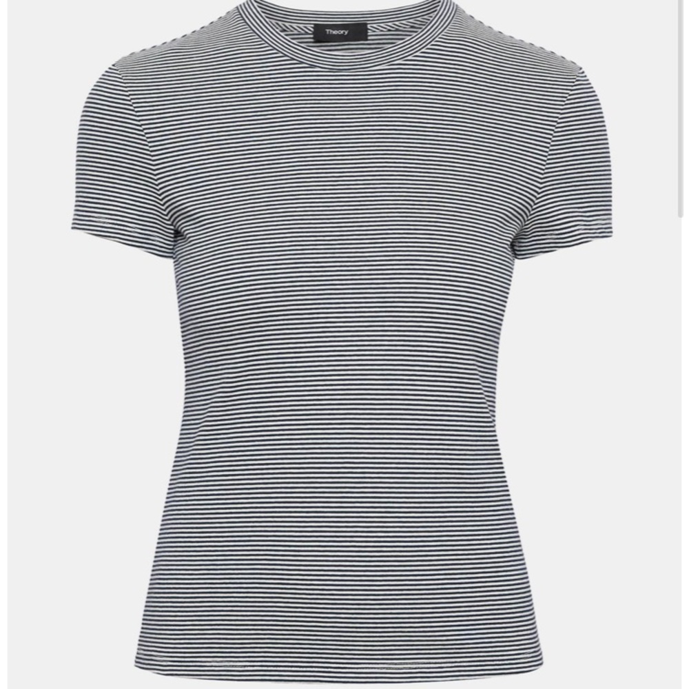Theory Tiny Tee 2 Striped Sz P NWT